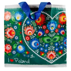 TORBA Z PP ESY-FLORESY SERCE CIEMNO ZIELONA
