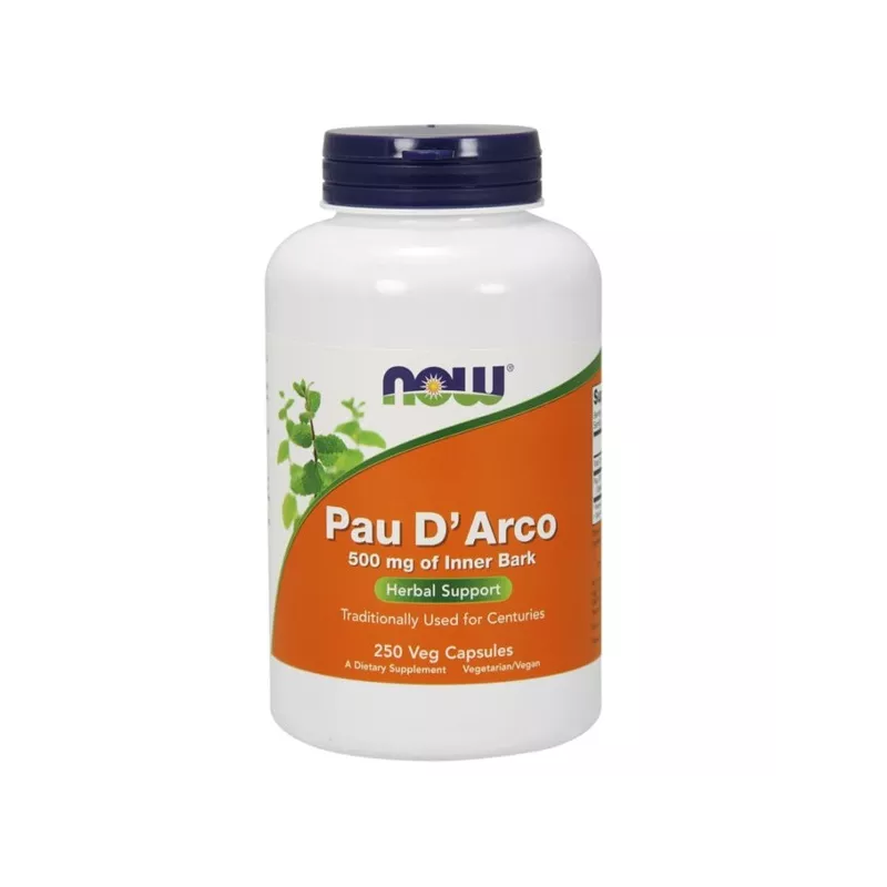 Now Foods Pau D Arco 500Mg,250 kapsułek Now Foods Pau D Arco 500Mg,250 kapsułek
