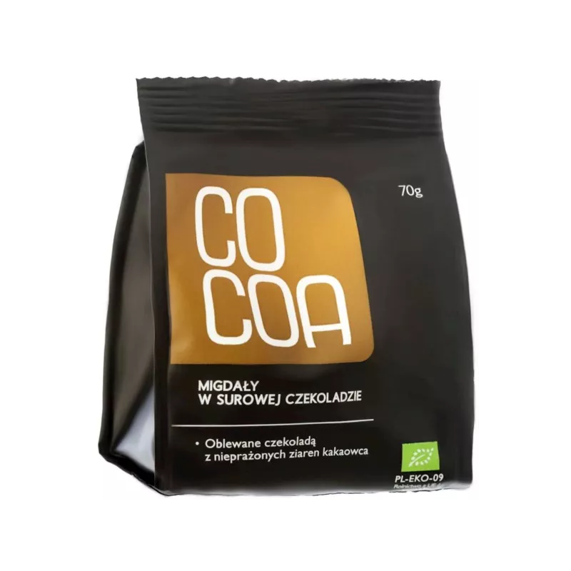 Cocoa Migdały w surowej czekoladzie  BIO 70g