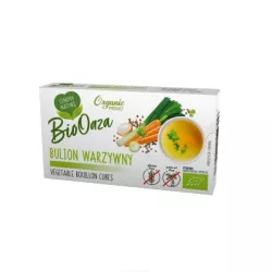 BioOaza Bulion warzywny, Kostka rosołowa 66g BIO BioOaza Bulion warzywny, Kostka rosołowa 66g BIO