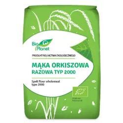 BIO PLANET Mąka orkiszowa razowa typ 2000 BIO 1kg BIO PLANET Mąka orkiszowa razowa typ 2000 BIO 1kg