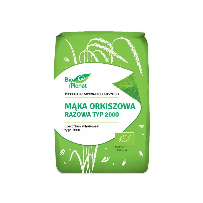 BIO PLANET Mąka orkiszowa razowa typ 2000 BIO 1kg BIO PLANET Mąka orkiszowa razowa typ 2000 BIO 1kg