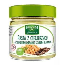Helcom Pasta z ciecierzycy z siemieniem i sezamem Helcom Pasta z ciecierzycy z siemieniem i sezamem