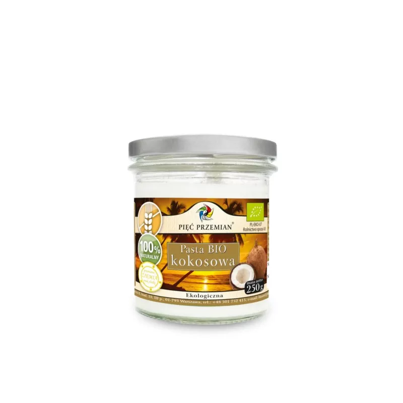 Pięć Przemian Pasta kokosowa BIO 250g Pięć Przemian Pasta kokosowa BIO 250g