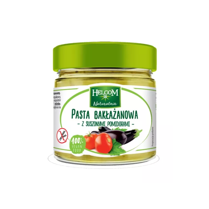 Helcom Pasta bakłażanowa z suszonymi pomidorami Helcom Pasta bakłażanowa z suszonymi pomidorami