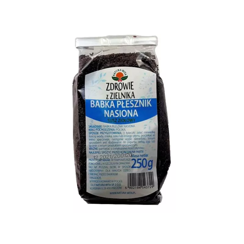 Natura Wita Babka Płesznik Nasiona 250G Natura Wita Babka Płesznik Nasiona 250G