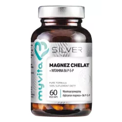 Myvita Silver Magnez chelat + B6 P5P 60 kap