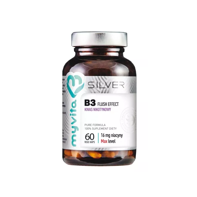 Myvita Silver Witamina B3 16mg kwas nikotynowy 60 Myvita Silver Witamina B3 16mg kwas nikotynowy 60