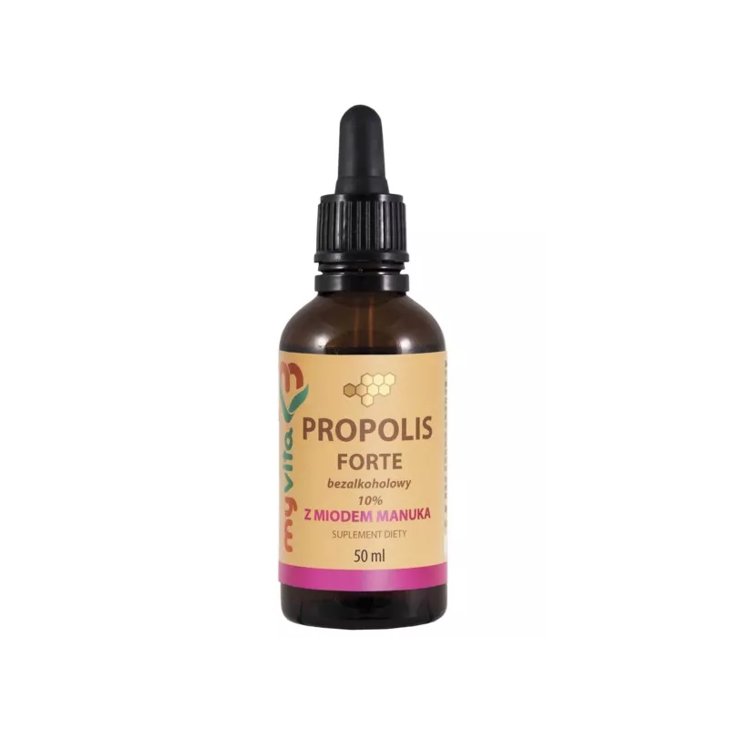 Myvita Propolis Bezalk.krople10% z midem Manuka 50 Myvita Propolis Bezalk.krople10% z midem Manuka 50