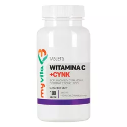 Myvita Witamina C + Cynk chelat 100 tab