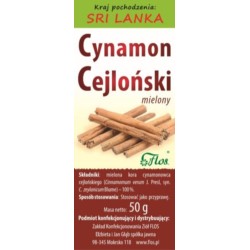FLOS CYNAMON CEJLOŃSKI MIELONY 50G
