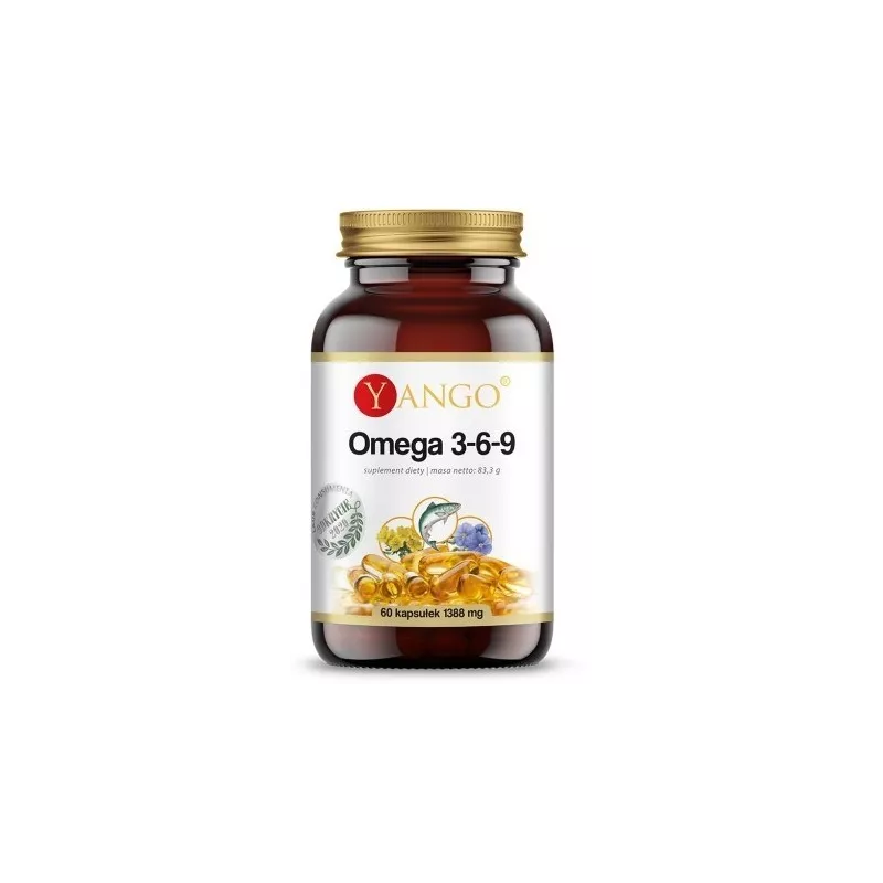 Yango Omega 3-6-9 1388 Mg 60 Kaps Kwasy Tłuszczowe Yango Omega 3-6-9 1388 Mg 60 Kaps Kwasy Tłuszczowe