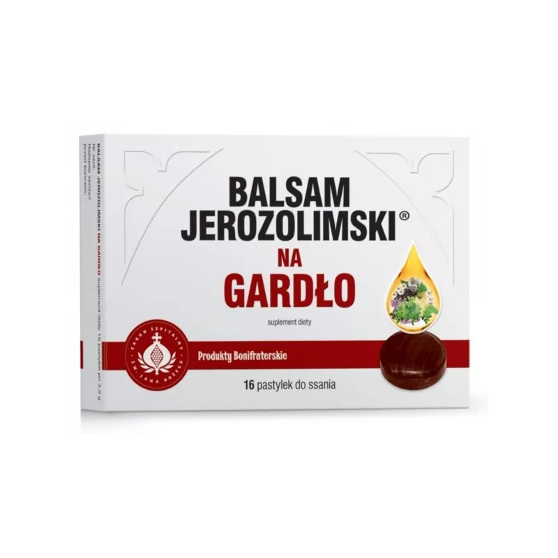Balsam Jerozolimski na gardło 16 pastylek