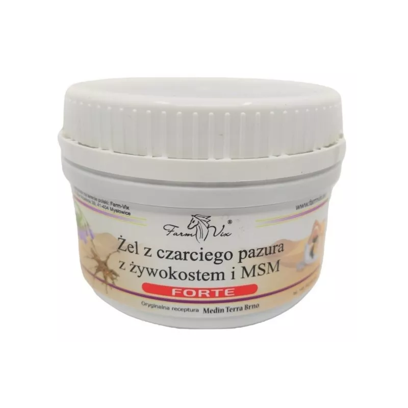 Farm-vix Czarci Pazur żel z żywokostem i MSM 350g Farm-vix Czarci Pazur żel z żywokostem i MSM 350g