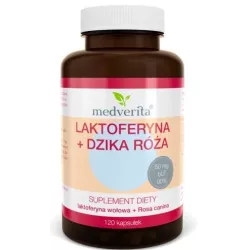 Medverita Laktoferyna Dzika róża 120 kapsułek
