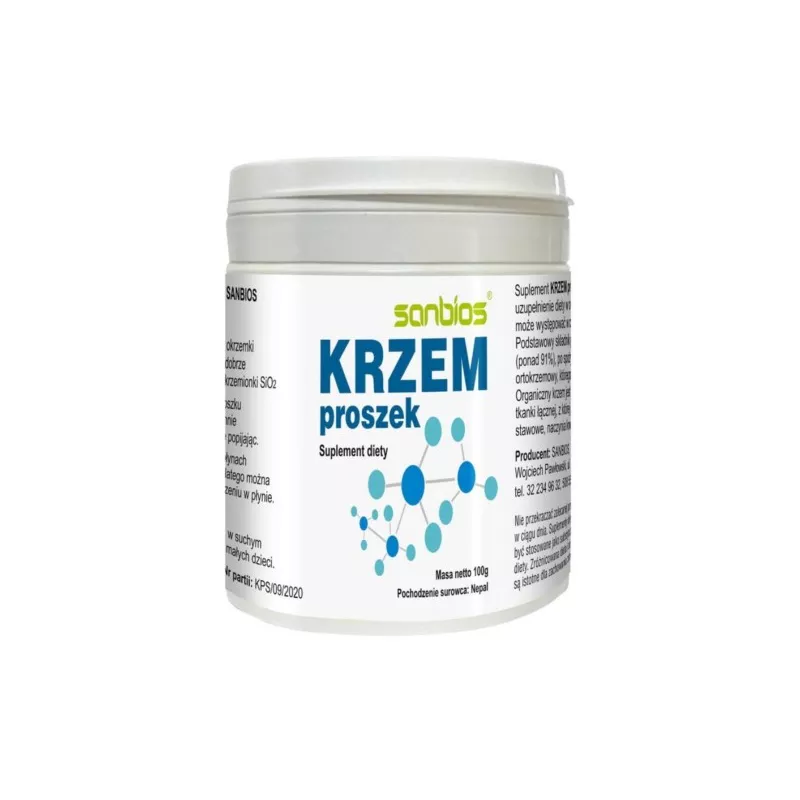 Sanbios Krzem proszek 100 g Sanbios Krzem proszek 100 g