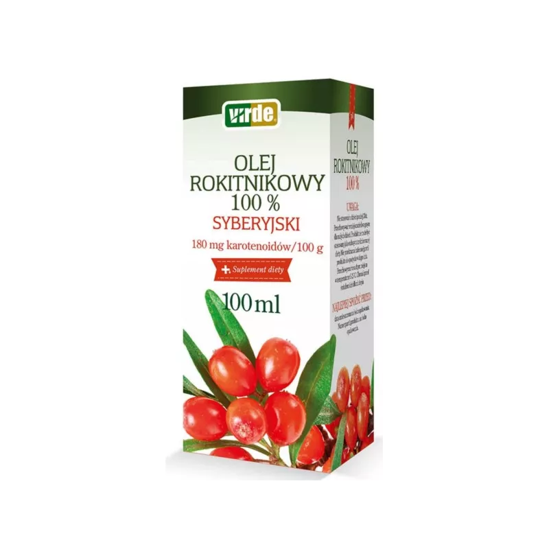 Virde Olej Rokitnikowy Syberyjski 100% 100Ml Virde Olej Rokitnikowy Syberyjski 100% 100Ml